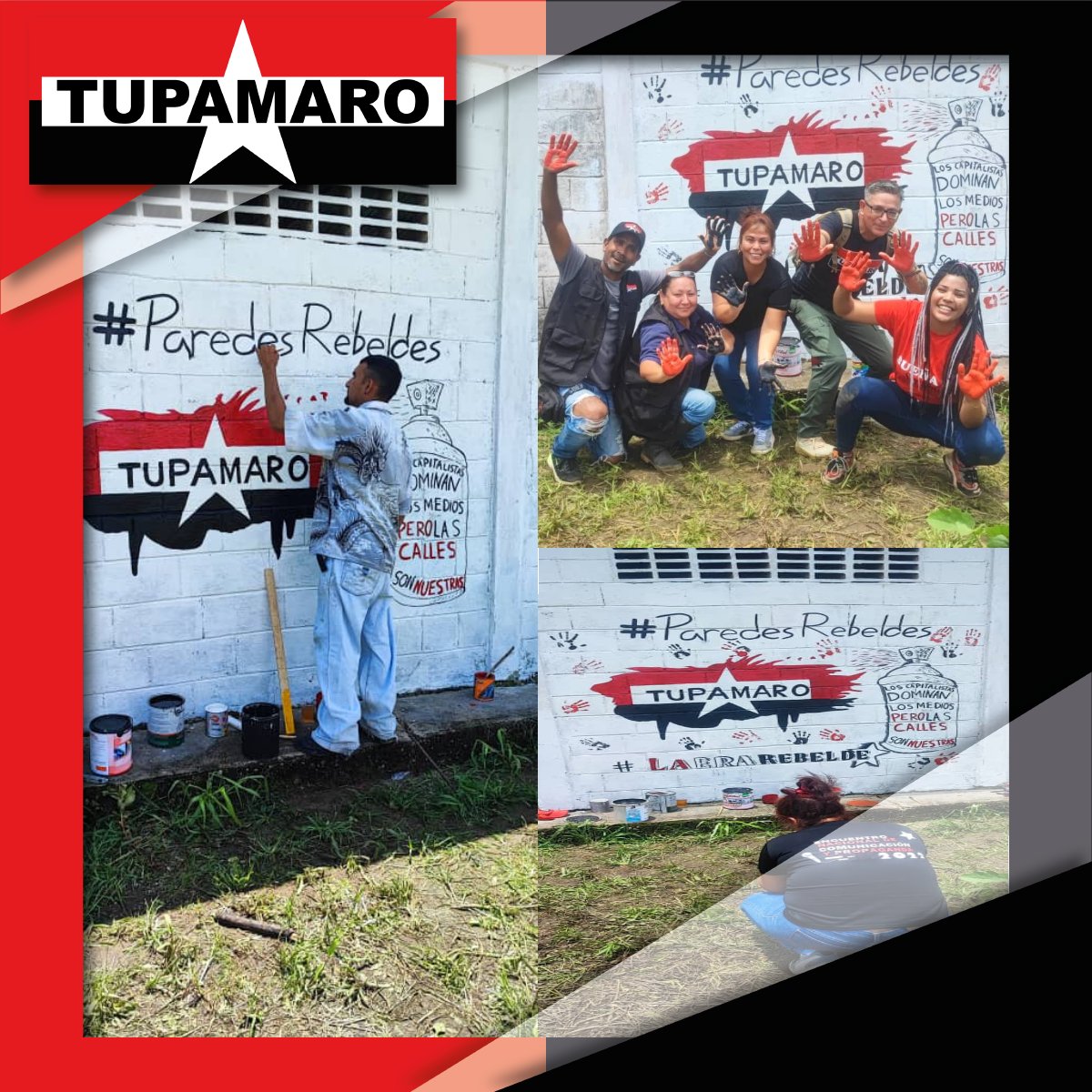 LaGuaira_MRT's tweet photo. Llevamos el mensaje Revolucionario por medio del arte, el amor y la unión, #ParedesRebelde es el resultado de esos sentimientos que plasmados en los muros de nuestras calles, perdurará en el tiempo y corazón de los que luchamos por la paz y un mejor mundo. https://t.co/MfvGNRjcVm