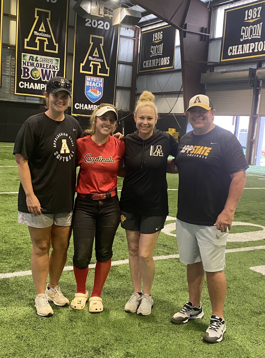 Had a great time <a href="/AppStateSB/">App State Softball</a> camp! Thanks <a href="/slis23/">Shelly Hoerner</a> and <a href="/coach_ruechel/">Natalie Ruechel</a> for an awesome camp! <a href="/cardinals_cole/">Carolina Cardinals Cole 18U</a>