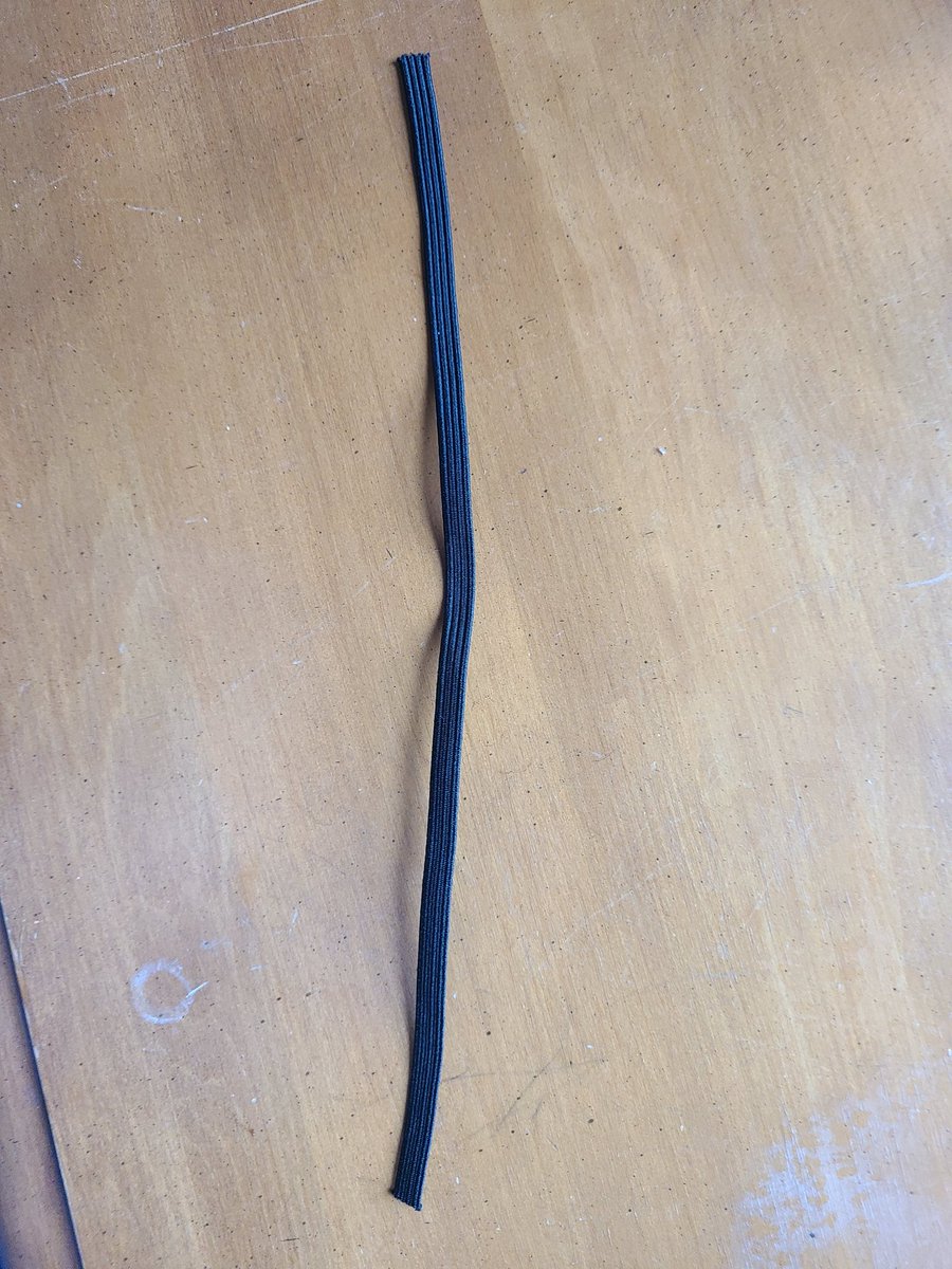 Cut elastic for bottom strap