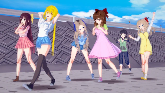 艦娘達の日常 #艦隊これくしょん #艦これ #神風 #朝風 #春風 #松風 #旗風 #皐月 #私服艦娘  