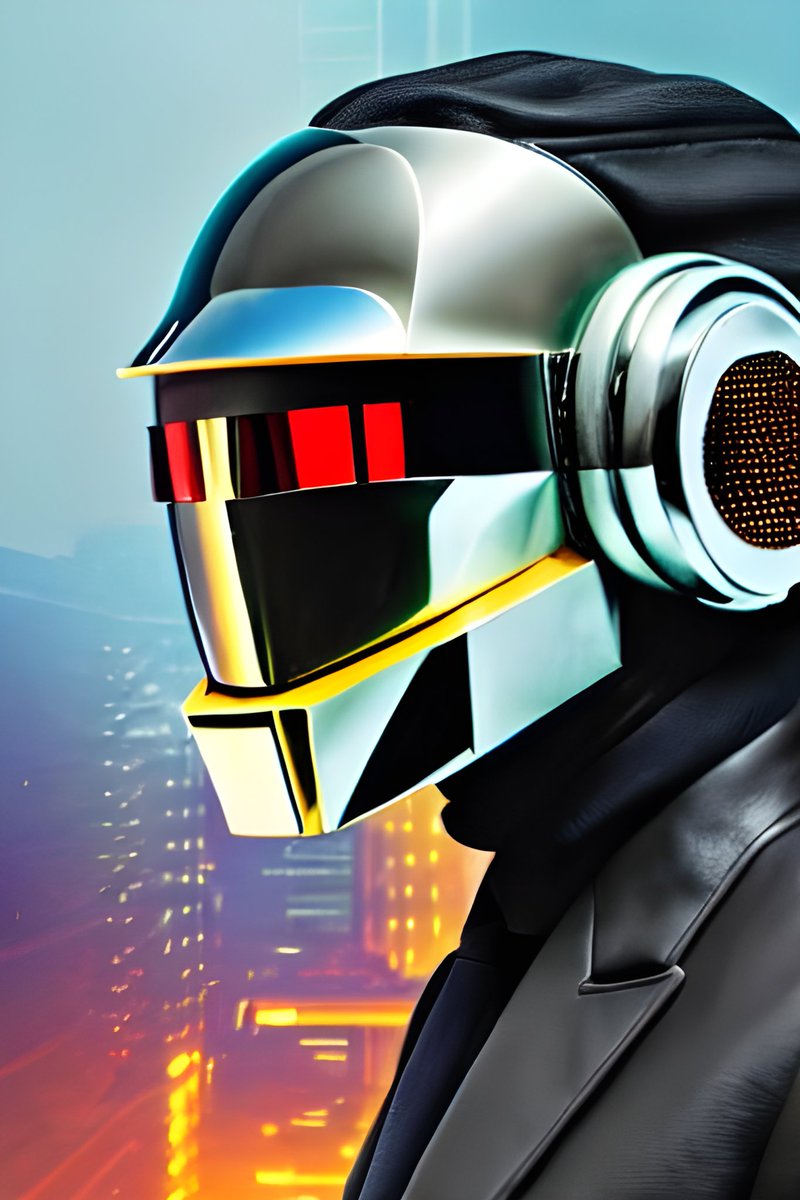 nPAL_AD's tweet photo. "Dystopia cyberpunk with daft punk mask" - made with @NightCafeStudio 

https://t.co/Lj67b0b4TK

#aiart #nightcafe #digitalart https://t.co/Lj67b0b4TK https://t.co/gyIZCHxvqf