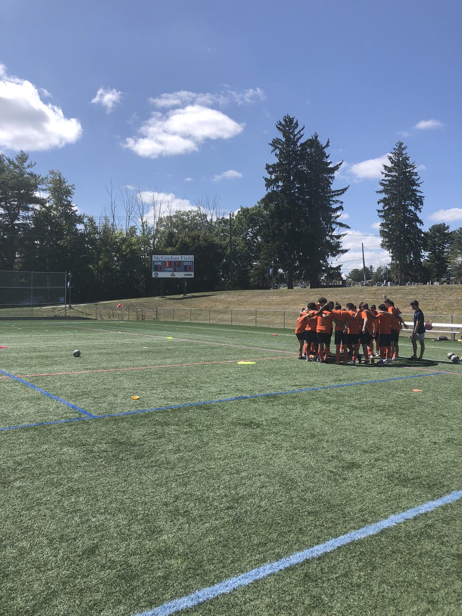 30 minutes til kick off against <a href="/MUMensSoc/">Misericordia Soccer</a> final preseason tune up