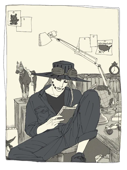 海外のモデルさんがかっこよかったので参考にして描いた💡

#jjba 