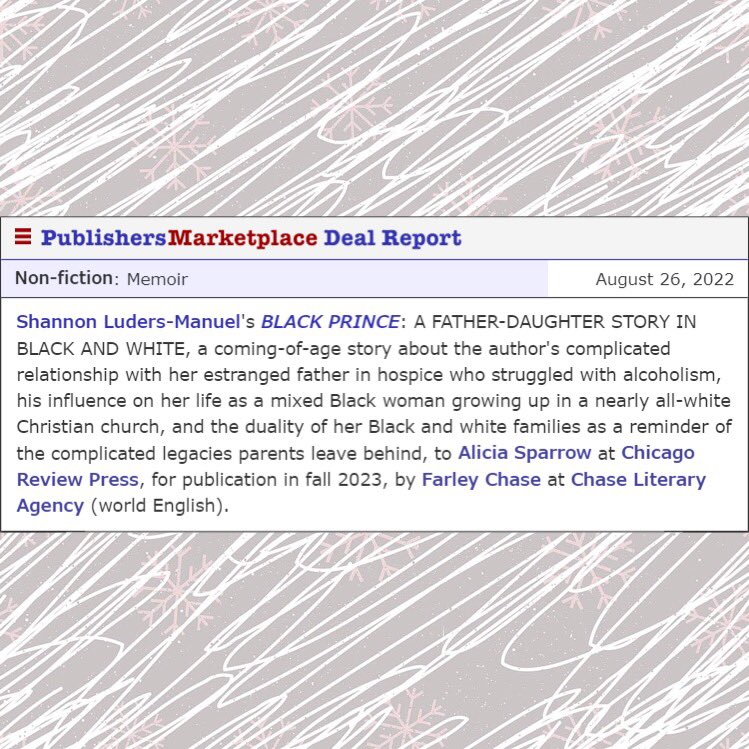 It’s official! My memoir “Black Prince” will be published next year!