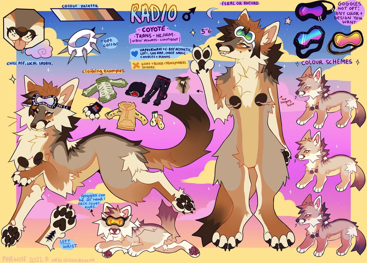 pinewoif's tweet photo. 📌Hi! I'm Dylan or Pinewoif !
freelance furry artist + character designer
DM about commissions
-
🏳️‍⚧️He/Him
🌲 pinewoif @ everywhere
🐾 xak @ toyhou. se
🌸 trello : https://t.co/atXoivB6Ey
🍁 etsy : https://t.co/AnjRNHqHax
🐺 comm info + links : https://t.co/PBONd8z0i3 https://t.co/MDso2vI4IW