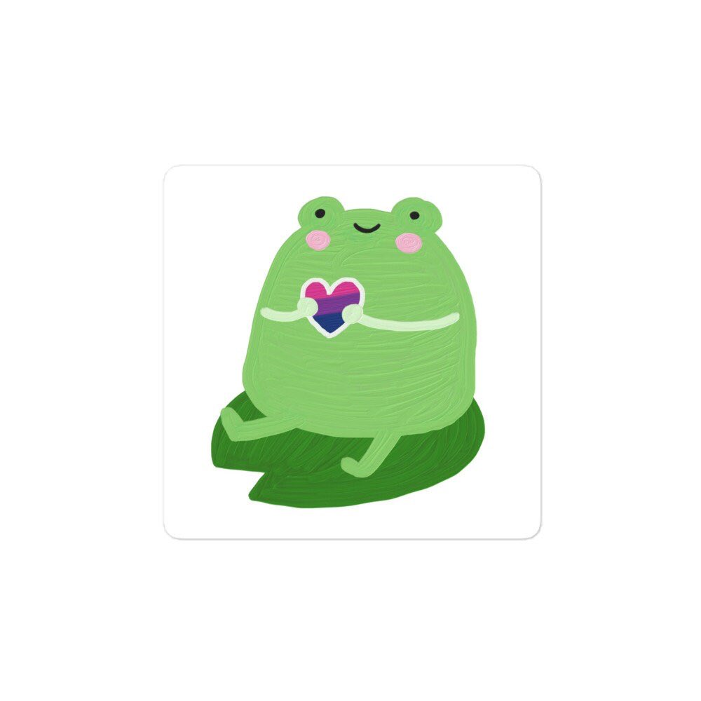 BenandBear1's tweet photo. Creepy Critters sticker Bi Frog #cutestickers #froggifts #cutefrogs #bigifts #frogs #lgbtgifts https://t.co/tPJphEPCkP https://t.co/ojTqPawJVd