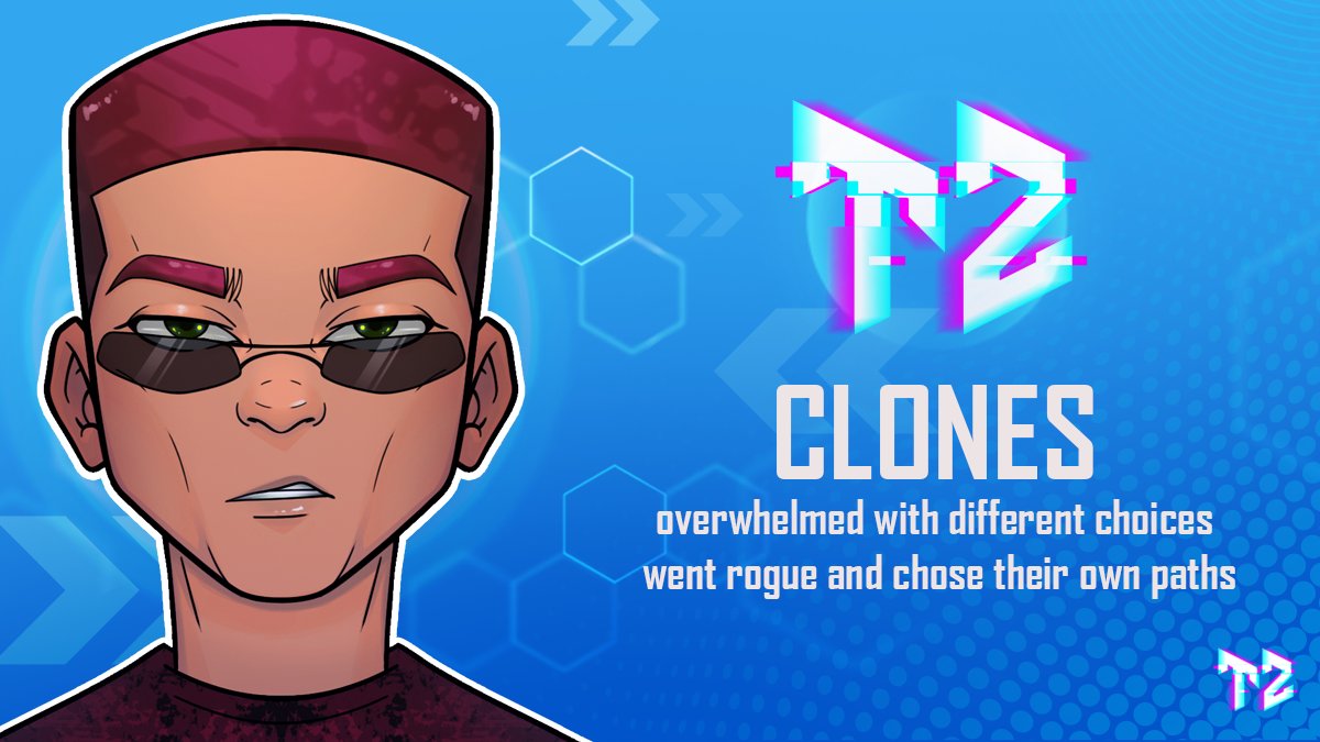 TimeTravelerT2's tweet photo. #TimeTravelerT2's clones overwhelmed with different choices, went rogue and chose their own paths.
#NFT #NFTCommmunity #Opensea #Crypto #blockchain #metaverse #nftart #timetravel #timetraveler #timeless #adventure #paralleltimelines #Ethereum #NFTGiveaway #WLSpots https://t.co/jqvsI7tDOy