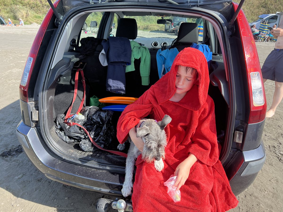 MrsGingerLawyer's tweet photo. Chilling after an afternoon of body boarding fun with Da Boy, where we discovered I’m as bad at that as any other sport that involves balancing…
Was blissful being able to swim in the sea though #Happy https://t.co/yukmwowmfx