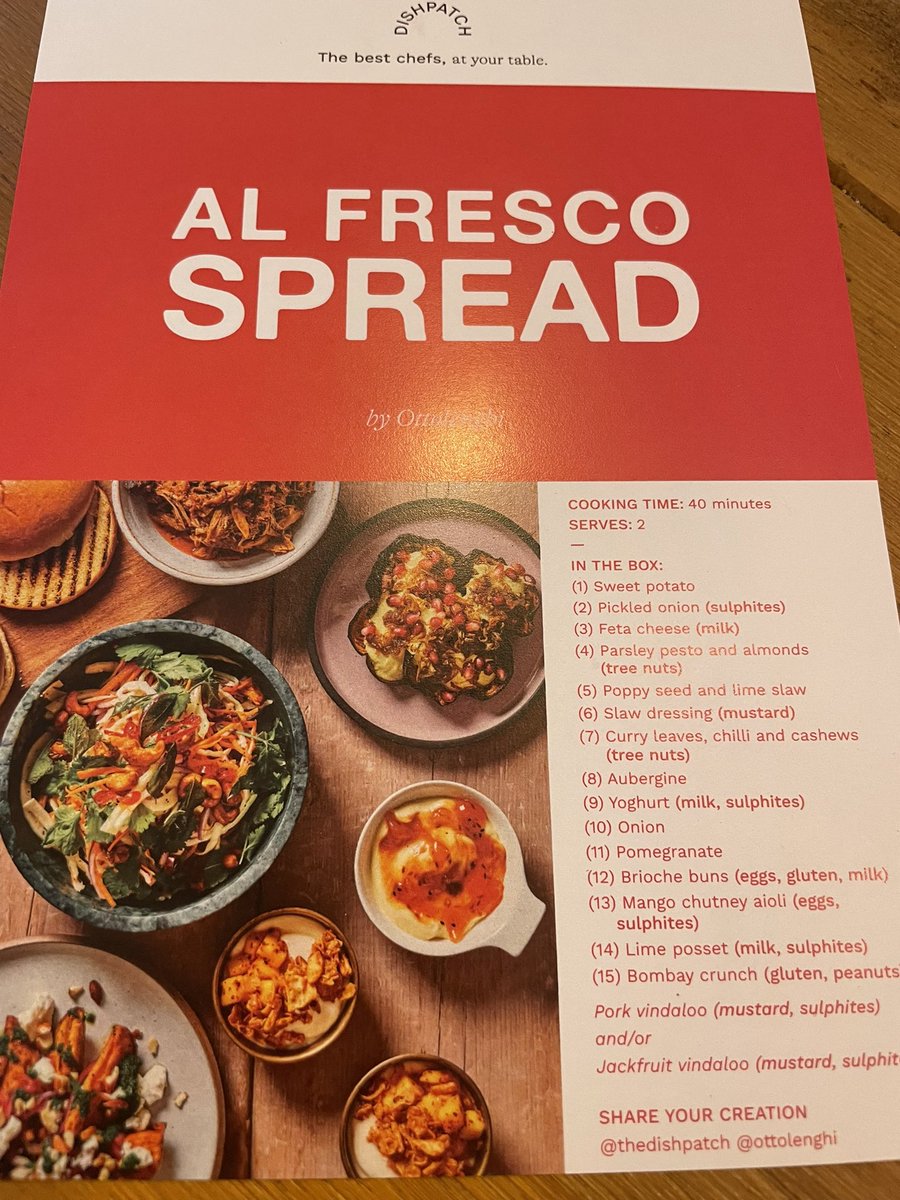 Buddie87's tweet photo. Fab-u-lous #Dishpatch #Ottolenghi #diningin #alfrescospread https://t.co/CjFqKs43vc