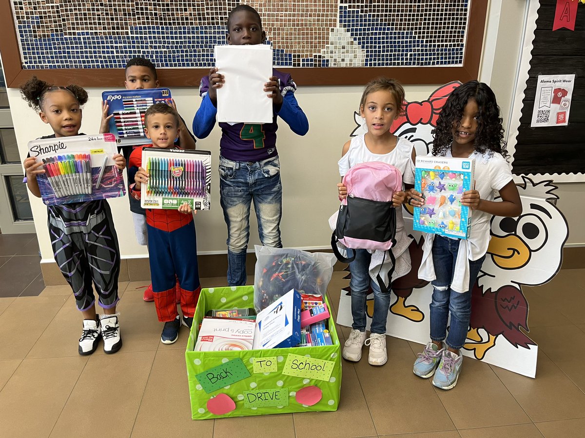 Thank you to the Winter Park Health Foundation, Crosby Wellness Center &amp; its members for hosting a classroom supply drive for our Eagle family!  We are so grateful for our community partners.  #partnersineducation <a href="/OcpsEast/">OCPS East</a>