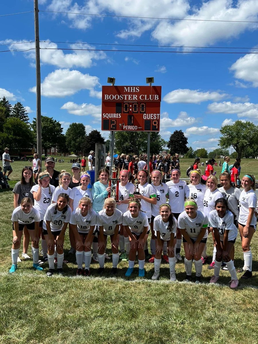 edwardss18's tweet photo. Western Girls Soccer wins the Manchester Tournament. Championship was a 9-2 win for the Lady Panthers. #PantherPride https://t.co/VX7j88vwJF
