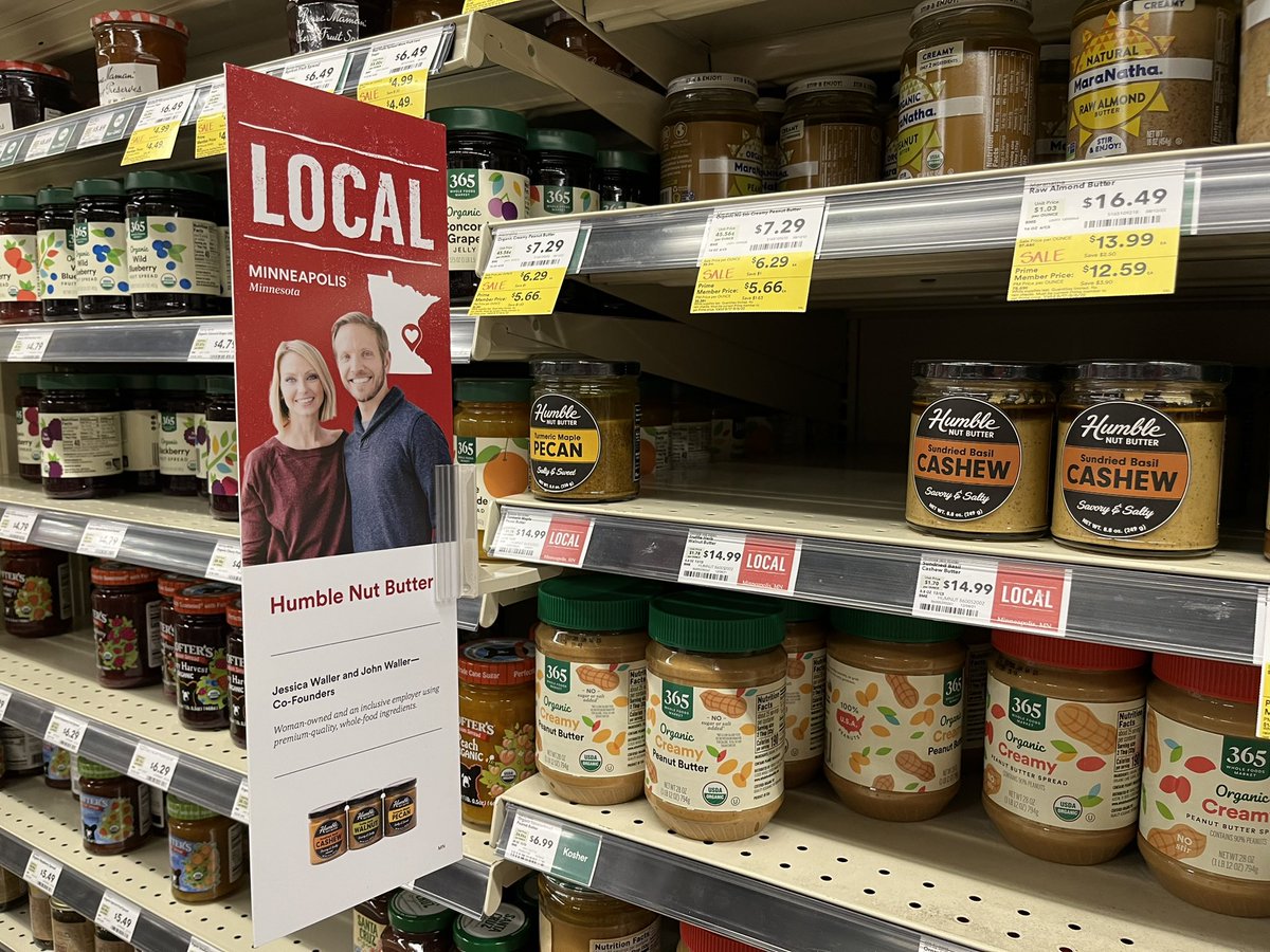 HumbleNutButter's tweet photo. Had some help with deliveries to @WholeFoods and @kieranskitchen today. Best part were the treats, obv. Oh, and the shelves are fully stocked now - forgot to take the “after” pic 🤨 https://t.co/h7I21tjuVC
