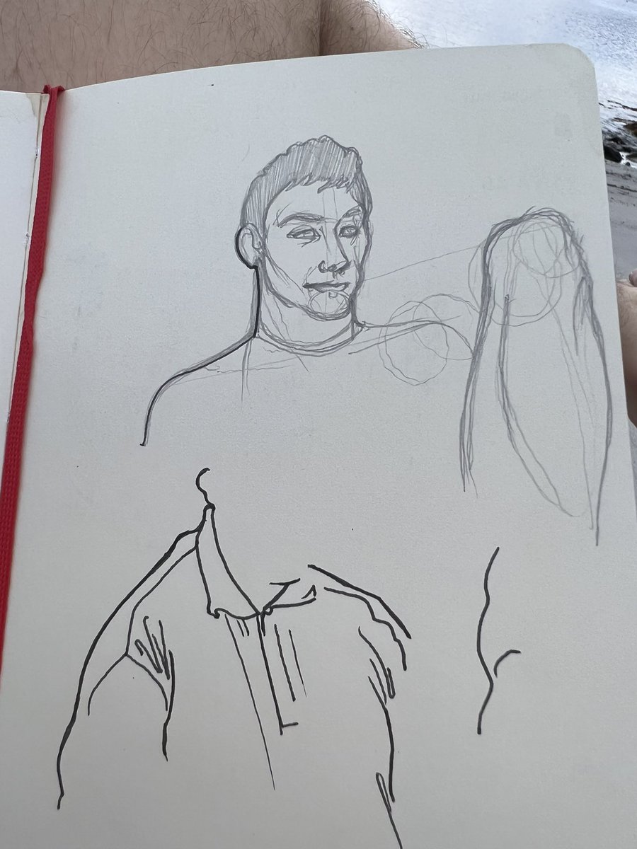 charnleymw's tweet photo. Sketchbook dump at the beach. https://t.co/tKR6hspOed