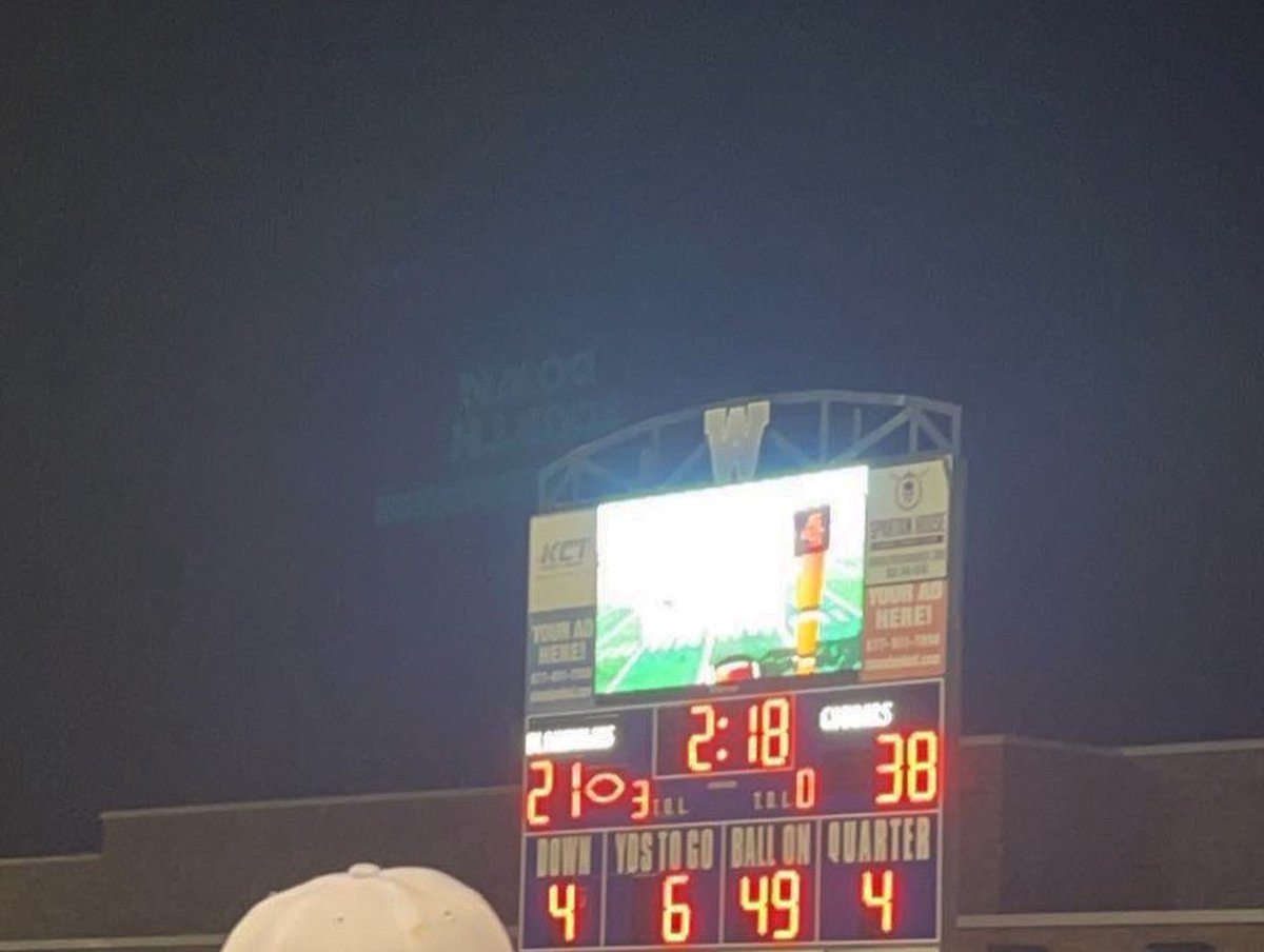 GAME 1 IN THE BOOKS! ✔️✔️
Your cougars finished off last night’s game with a BIG win 38-21!!!!! KEEP IT UP COUGS🤍💙🤍💙