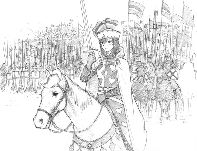 リボンの騎士。
これからジュラルミン大公の軍勢を打ち負かします。
(そんな話だっけ…) 