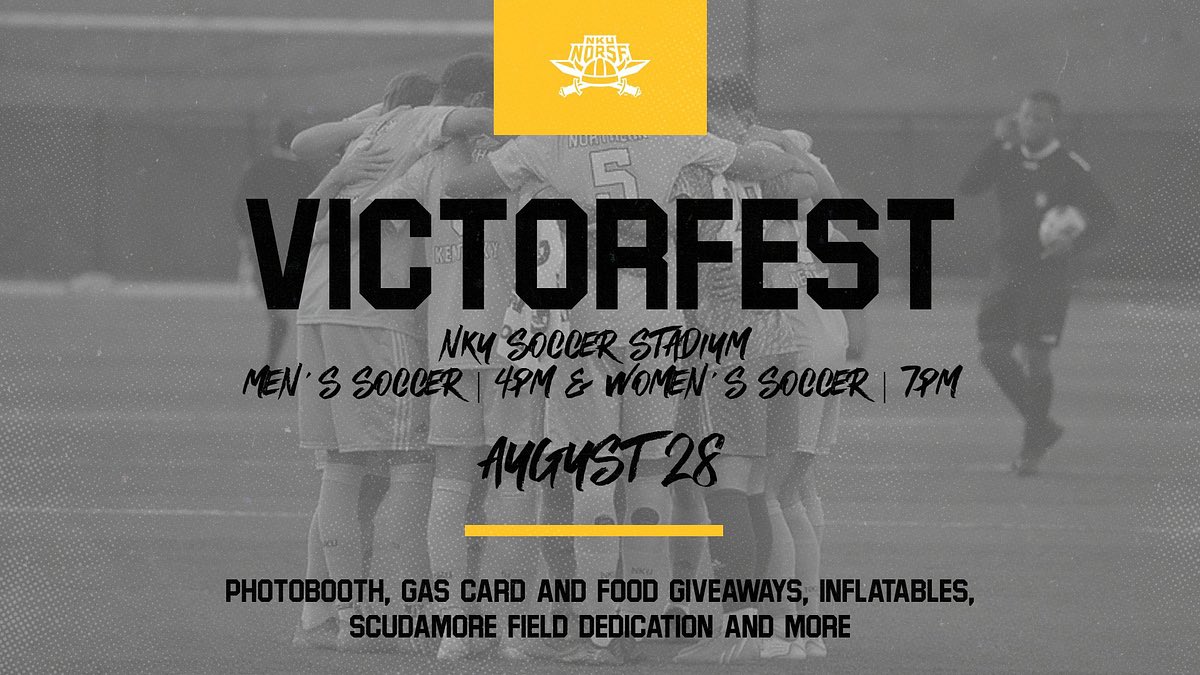 Victorfest continues tomorrow at NKU Soccer! Students join us for soccer, gas card giveaways, inflatables + more.

<a href="/nkuedu/">Northern Kentucky University</a> | #NorseUp