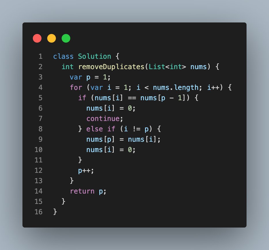 plugfox's tweet photo. #leetcode #easy #dart #dartdev #dartlang #flutter #flutterdev #plugfox
26. Remove Duplicates from Sorted Array
https://t.co/PFoGNCLR0Z https://t.co/EeuBFBad2t