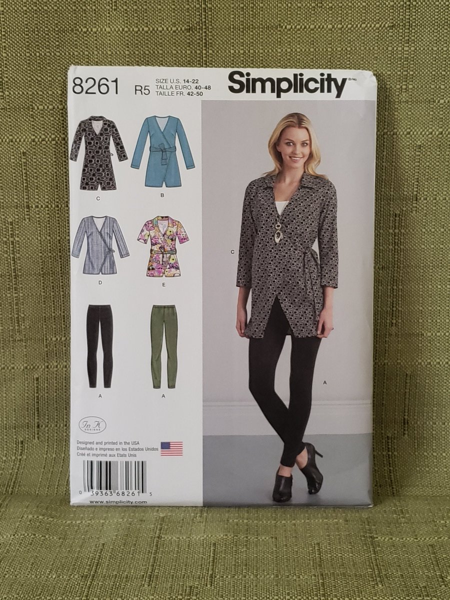 quilts_more's tweet photo. Misses' Tunic In Two Lengths And Knit Leggings Sewing Pattern Simplicity 8261 Plus Size 14, 16, 18,20, 22 https://t.co/NBYNSjMfXF #ImagineQuiltsAndMore #Etsy #ActiveWare https://t.co/qXtL1RkFOZ