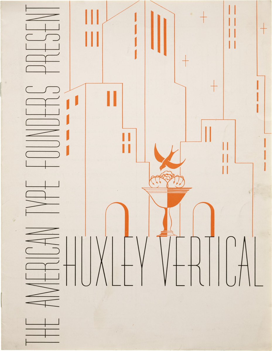 Letterform Archive on Twitter "Huxley Vertical type specimen, American