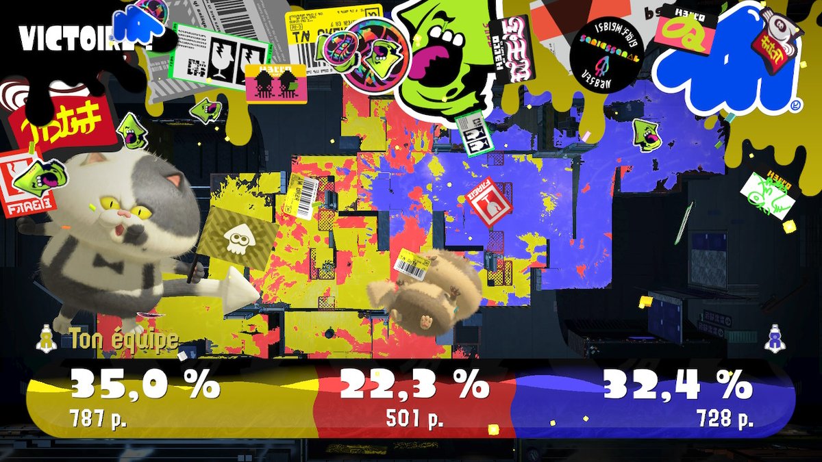 Chourryx's tweet photo. Les french monsters sont de retour ! @OtterFool_ #Splatoon3 #Splatfest #NintendoSwitch https://t.co/40aUpE4sdR