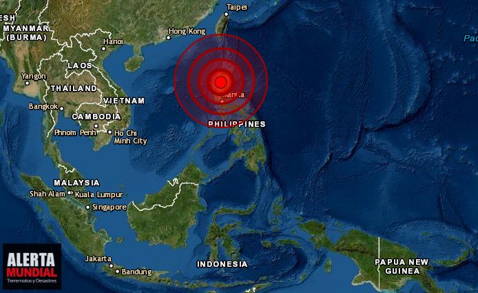AlertaMundial19's tweet photo. ⚠️ Sismo 5.2 #Filipinas
🔻 Profundidad: 38.4 km
🕖 Hora local: 02:27 del 28/08/2022
🔴 Referencia: a 10 km SSE of San Ramon, Philippines https://t.co/gMBQY73xYs