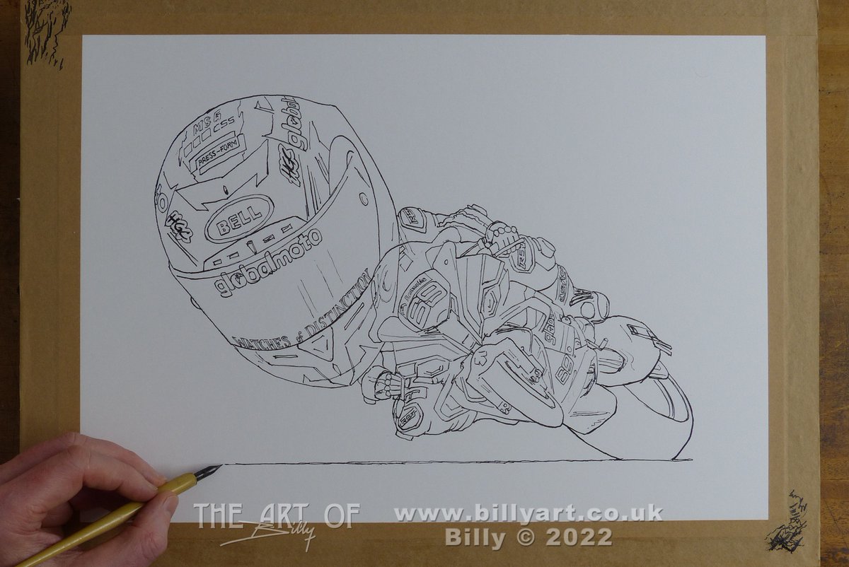Billyartist's tweet photo. Here's the @ChrissyRouse #CrowePerformance @BMWMotorradUK #S1000RR cartoon outline ✍️🏁
I will hopefully get a printable colouring sheet from this for folks to have some artistic fun with 😃
& remember Chrissy will sign the pre-orders & is getting a royalty from each print 👍 https://t.co/ogbH7GuzYs