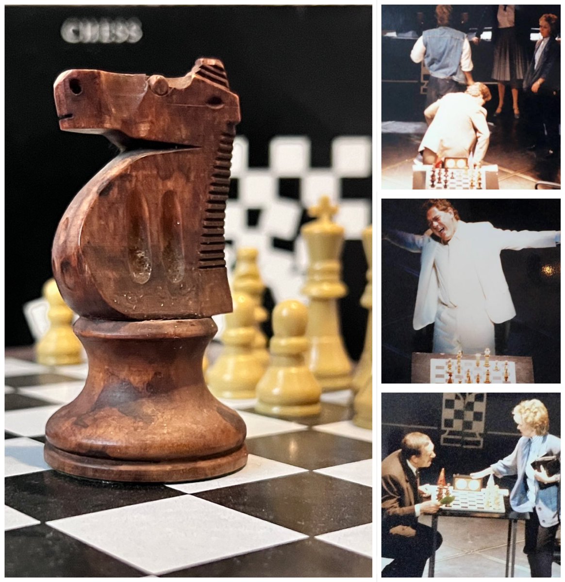slassandro1's tweet photo. New addition to the collection today - and not a Tommy Steele item for a change!

An original wooden knight from the 1986 London production of ‘Chess,’ saved from the floor of the stalls after Tommy K turned over the board too dramatically 36 years ago. @SirTimRice @elaine_paige https://t.co/5oVWX3nsi1