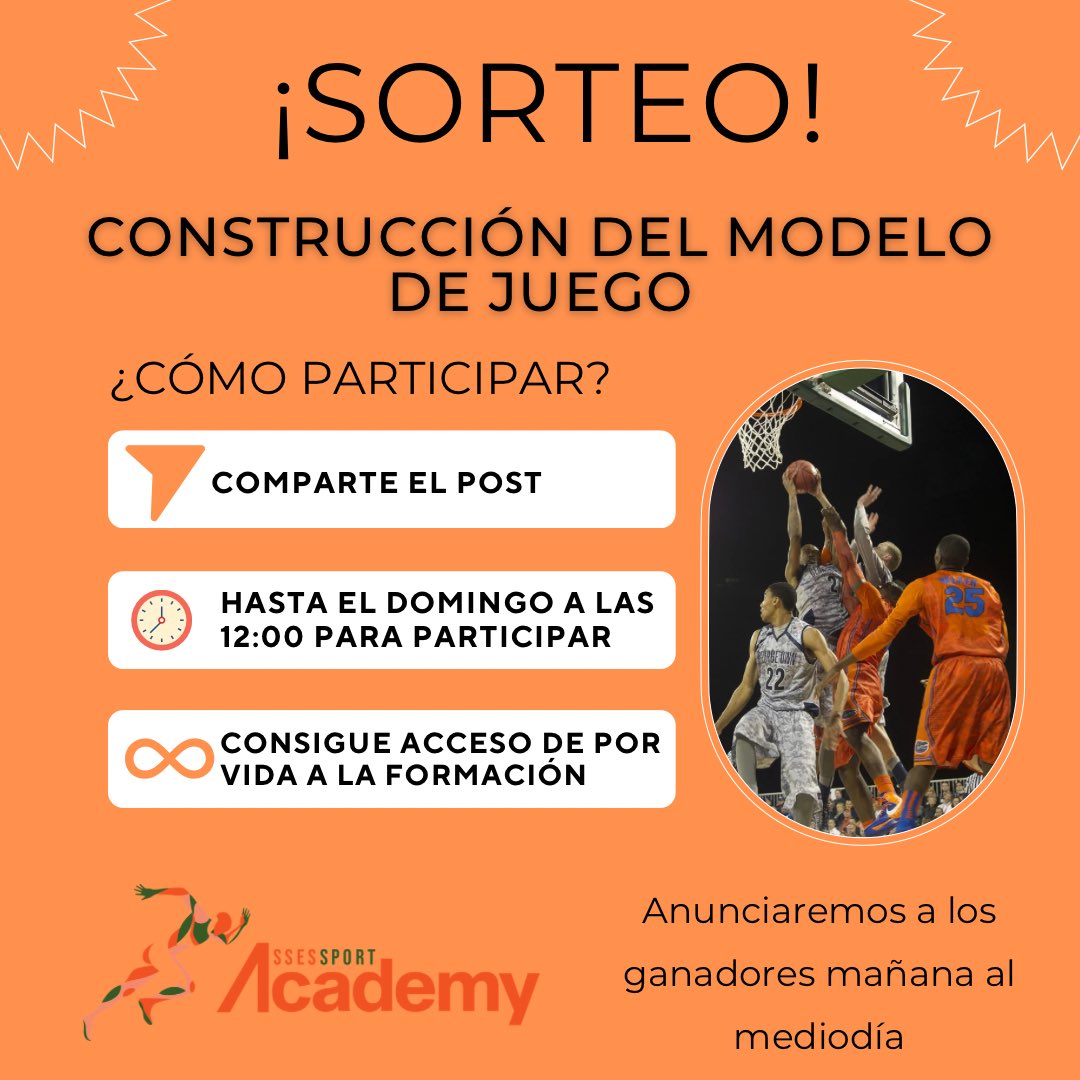 AssesSport's tweet photo. 🚨sorteo🚨

Mañana a las 17:00 tenemos una formación GRATIS (solo en directo) sobre construcción del modelo de juego durante la pretemporada con @gaboloaizaperez 
Puedes conseguir acceso vitalicio para ella (GRATIS) 👇🏽 
RT 🔁 (mándanos una foto si lo tienes privado) https://t.co/v28Pf6ClA3