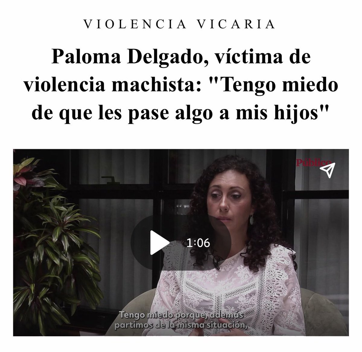 fannovo's tweet image. No permitamos q Paloma tenga miedo x sus hijos! Démosle voz a su petición ante la Justicia de q no permita q sus hijos se relacionen con su maltratador .
#JusticiaParaPaloma  #MareaFucsia    @Paloma75839501       @IreneMontero         @BrunaHusky           @el_pais
