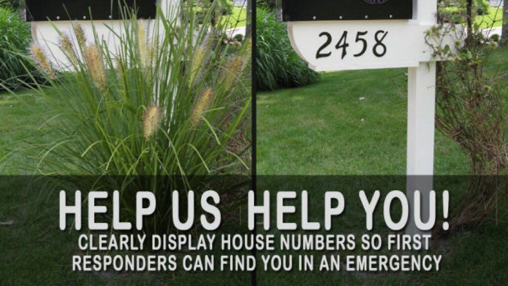mcfrsPIO's tweet photo. 🚒🚑🚓Can we find you in an emergency? Finding your home, especially at night, can be challenging if address #'s are unreadable, hidden, not visible or have missing numbers which may delay emergency responders from getting to you as quickly as possible. ➡️https://t.co/ObRzIVY2RZ https://t.co/iInttHjFNS