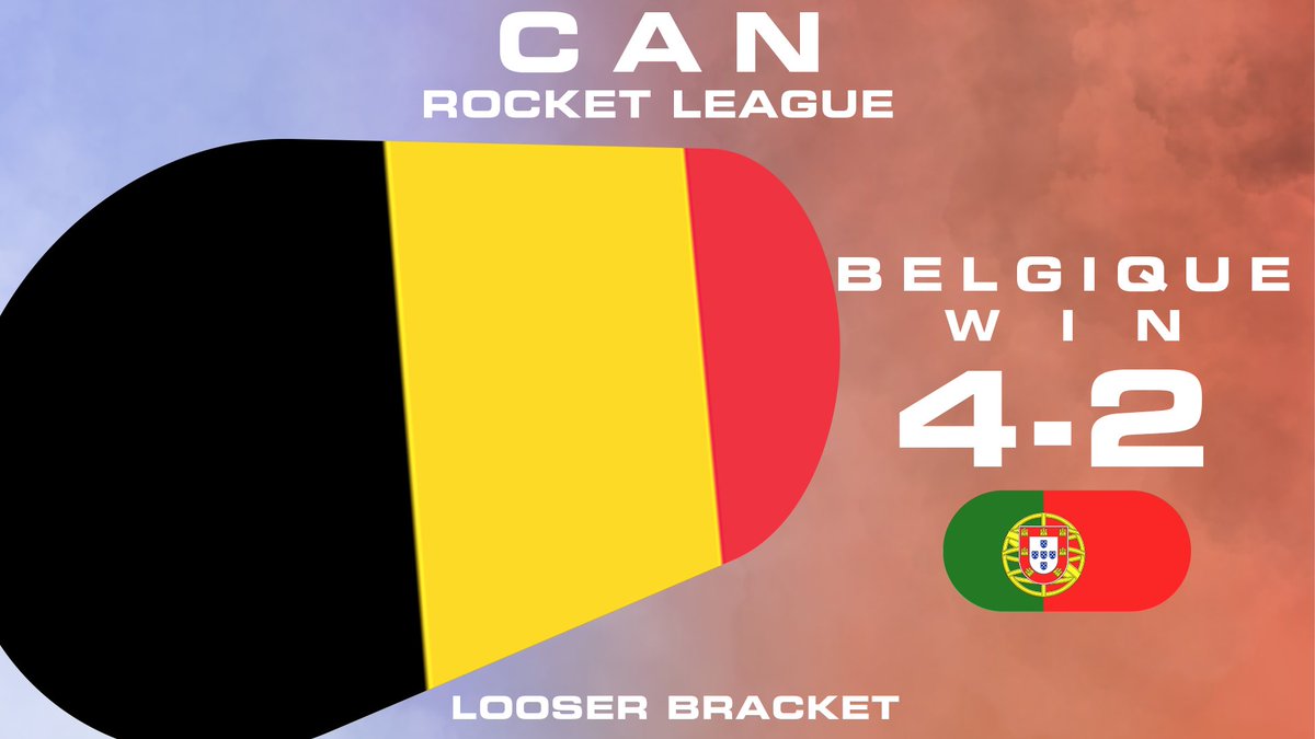 19ratepi's tweet photo. Suite à une Miracle RUN de la BELGIQUE 🇧🇪 qui a remonté tout l’arbre loser, elle se retrouve en GRANDE FINALE face à la FRANCE 🇫🇷 

Le PORTUGAL 🇵🇹 fini donc 3eme de cette compétition, félicitations à eux ! 🥉#CANRL #BELGWIN https://t.co/jHx403uZoN