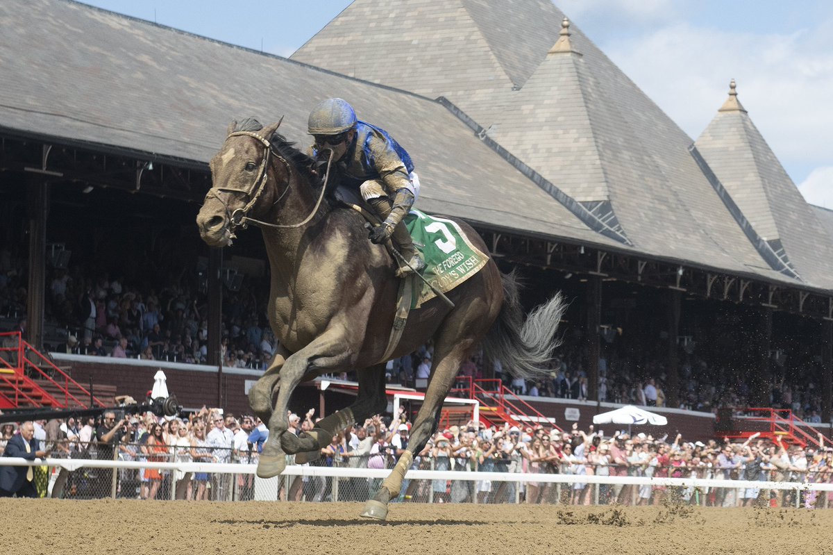💙 Cody Dorman gets his wish once again as his Thoroughbred namesake Cody’s Wish wins the G1 Forego at #Saratoga 🇺🇸

<a href="/MakeAWish/">Make-A-Wish America</a>