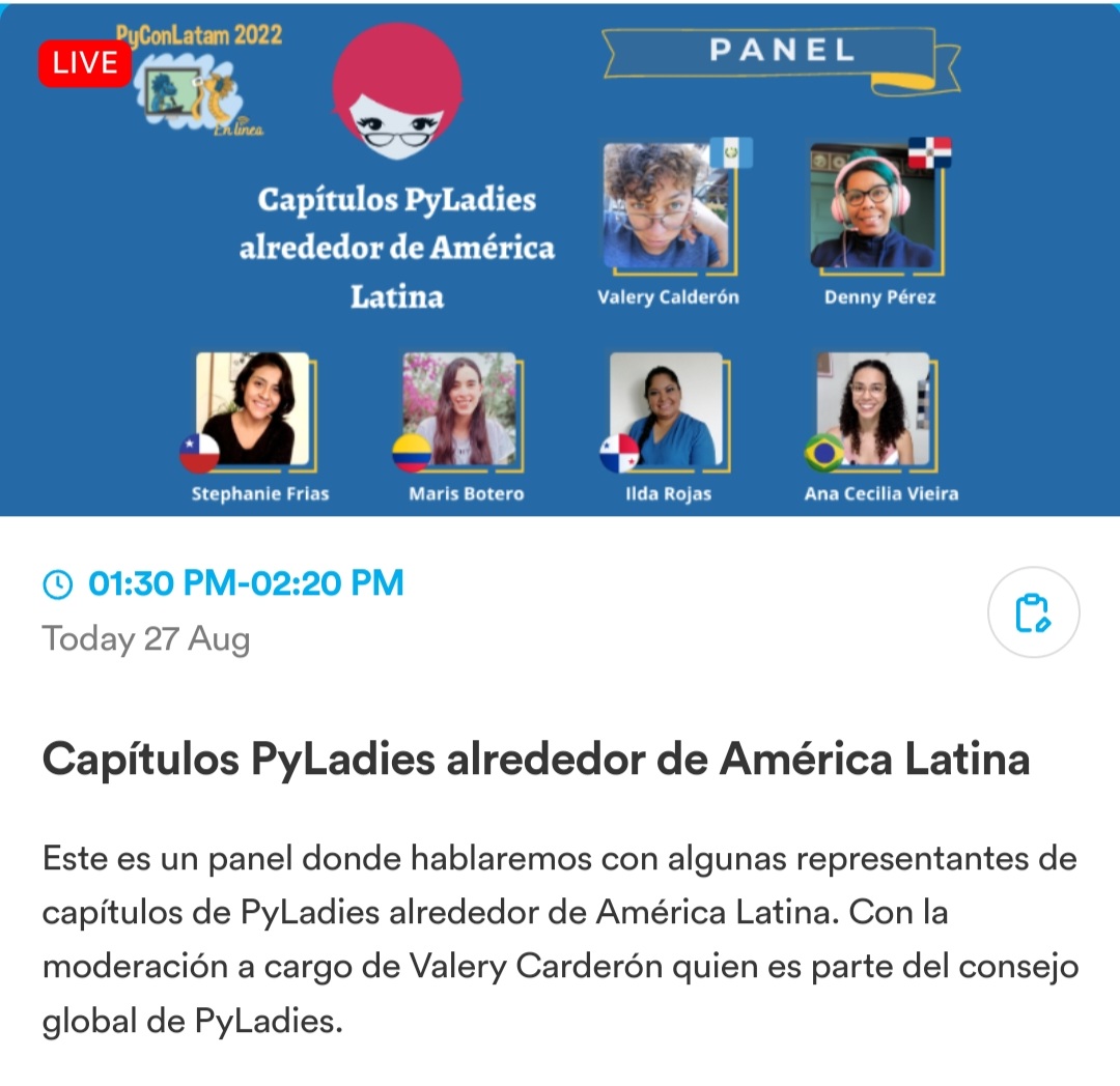 talavera_irina's tweet image. Aquí en la charla de #MxPyladies en  #PyConLatam22 🐍😊