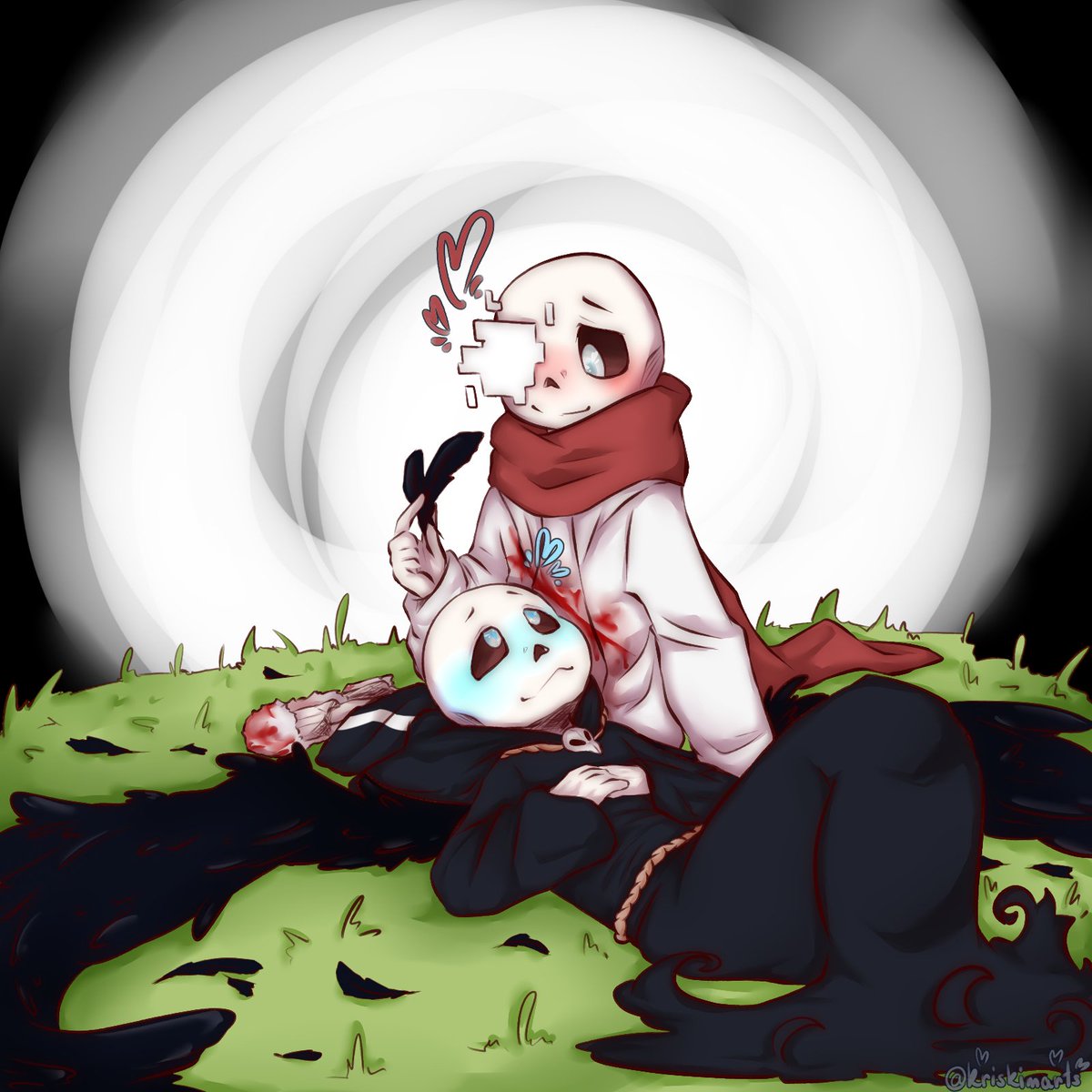 kriskimarts's tweet photo. molting time🪶🪶🪶
[#undertale_AU #aftertale #geno_sans #reapertale #reaper_sans #afterdeath] https://t.co/G9FNuHE7ug