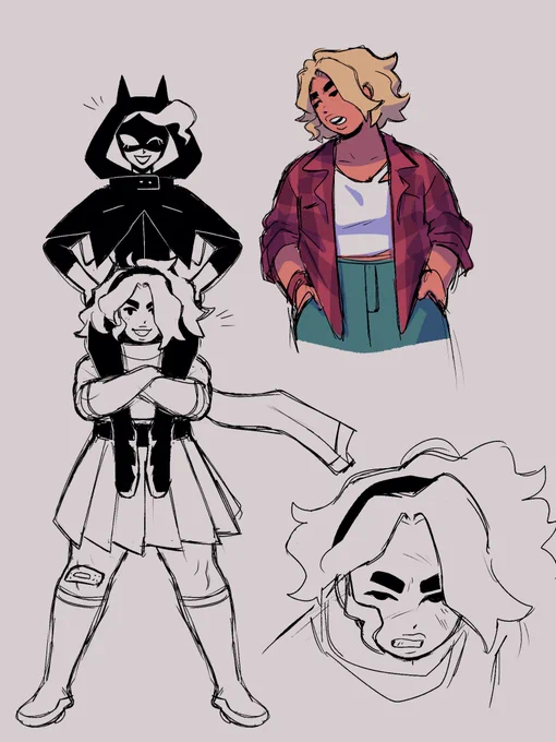 I saw some people talking about my Supergirl design on the Batgirl post so I figured I'd show her off too 