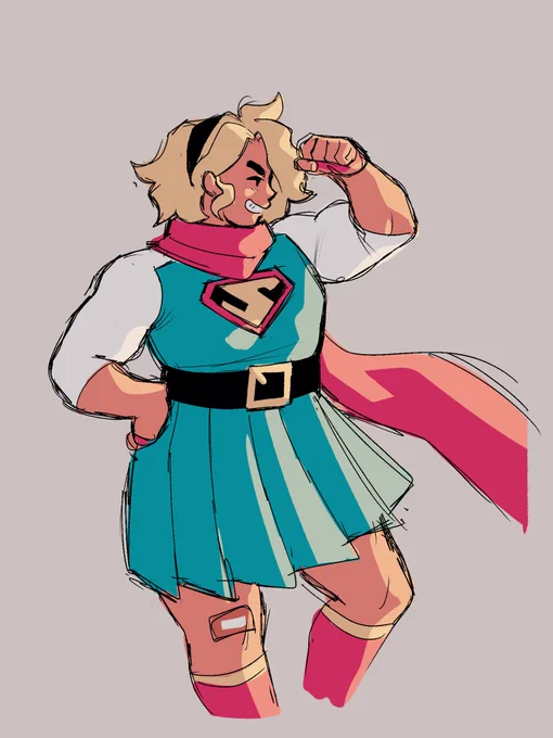 I saw some people talking about my Supergirl design on the Batgirl post so I figured I'd show her off too 