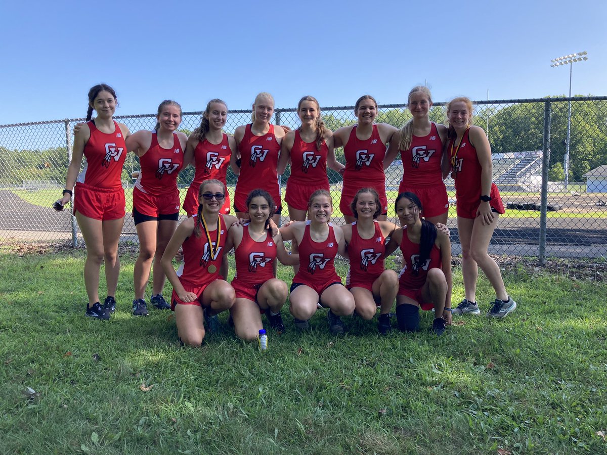 chippewa_xc's tweet photo. First meet complete! Congrats to Grace (10th) and Vanessa (13th and PR) for medaling; Elaina, Peyton, Kylie, and Rachel finishing their first HS 5k; and Jenna, Mya, Ava, Brooke, Lisa, and Danielle for improving their times from last year! 🏅🏅❤️🤍🖤 https://t.co/oRGLMjymiN