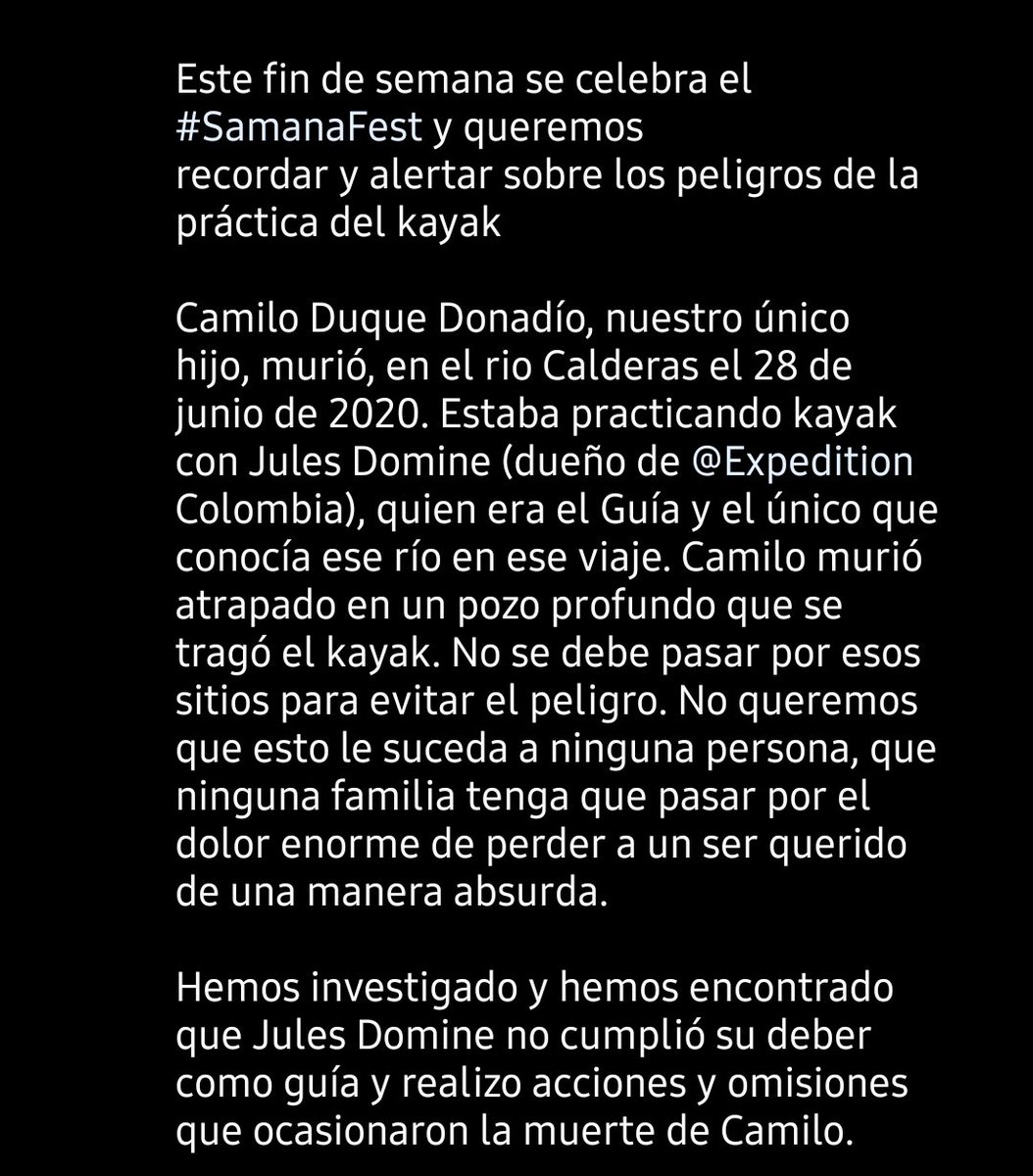 anacrisrestrepo's tweet photo. A propósito del #SamanaFest este fin de semana, replico esta advertencia de @lucia.donadio.98 en Instagram. https://t.co/9J5YTReBpr