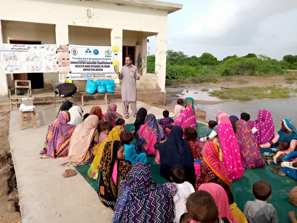 PPAFofficial's tweet photo. Through our partner organisations @BRSP_Pakistan, #GSF, @HANDSPakistan, @NRSPPakistan #SABAWON & @ThardeepOrg we are providing immediate relief to the poorest & most vulnerable communities - including ration packs, medical supplies, livestock vaccination, hygiene kits & training. https://t.co/fFqtI3f7U2