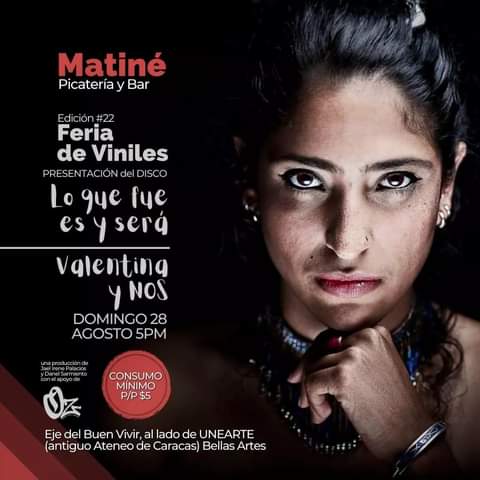 radiodiscosur's tweet photo. La vocalista y compositora #ValentinaBecerra presentará este #Dom28 a las #5pm en #MatinePicateriaYBar su tan esperada ópera prima #LoQueFueEsYSera
El bautizo, en el marco de la #22EdiciónFeriaDeLosViniles tendrá un plus adicional, tiene que ver con los músicos que integran
HILO https://t.co/1BnOVM4uqS