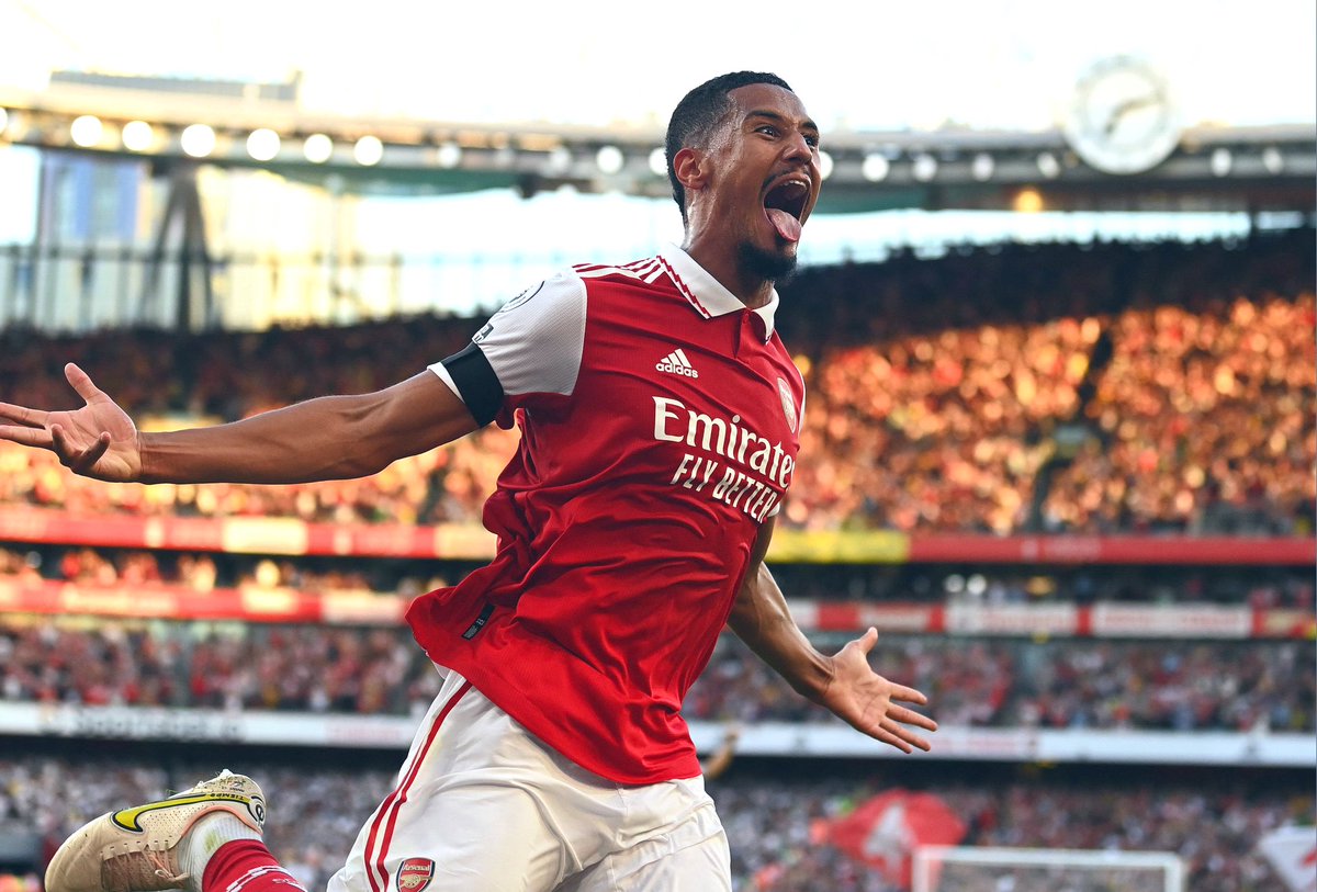 DeanJamesAFC's tweet photo. “Saliba doesn’t want to be at Arsenal, Arteta is holding him against his will, he want to be back at Marseille.” https://t.co/RrZN9lBa0i