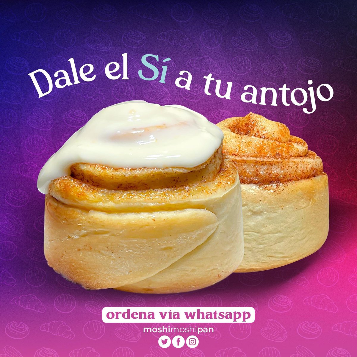 MoshiMoshiPAN's tweet photo. Suavecitos y llenos de sabor
Pide los tuyos y recíbelos recién hechos hoy a partir de las 6:30pm

Caja con 4 piezas $120 pesos | Clásicos y/o glaseados

Pregunta por nuestras opciones de entrega https://t.co/YVKRk4kpGL