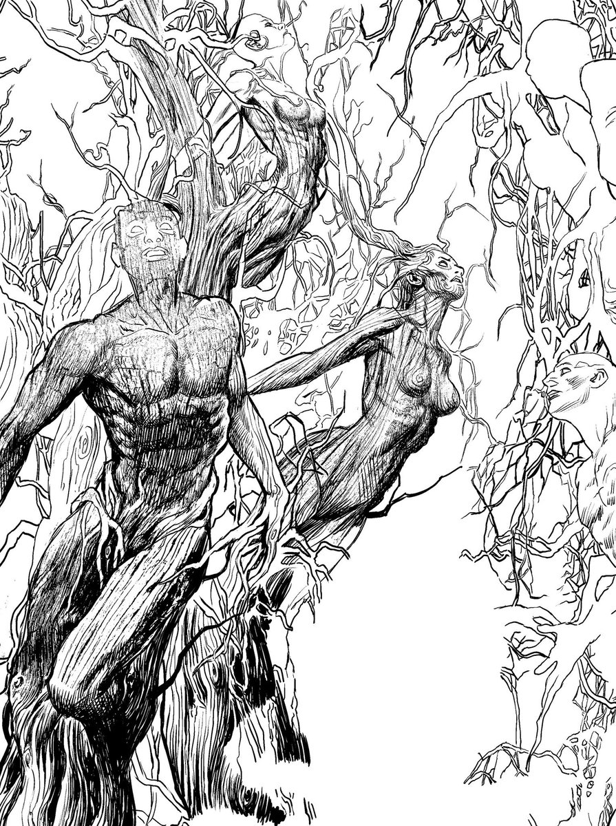 LatinaRiccardo's tweet photo. Work in Progress Tree Men and Women #treeman #treewoman #hell https://t.co/FkzCyzcdKE