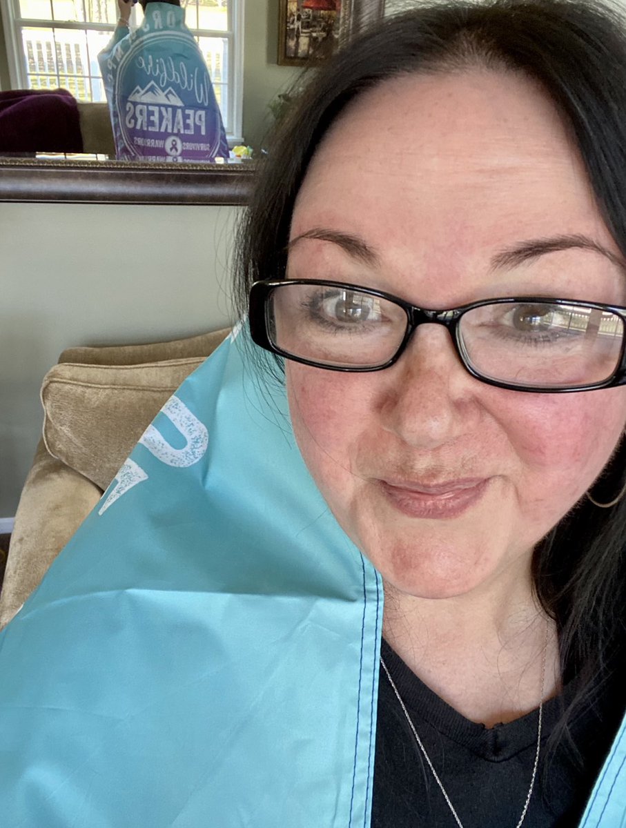 Today is a day to celebrate being a #WildfirePeaker with a Roadtrip! 🤗💜😎🚙 I’m so proud to stand #peakerstrong in my #survivorship with  some incredible #peakers! Thank you to <a href="/SamHeughan/">Sam Heughan</a> for his vision,and to <a href="/MyPeakChallenge/">My Peak Challenge</a>! 26 years #cancerfree  #MPC2022 #roadtrippeakers🎗