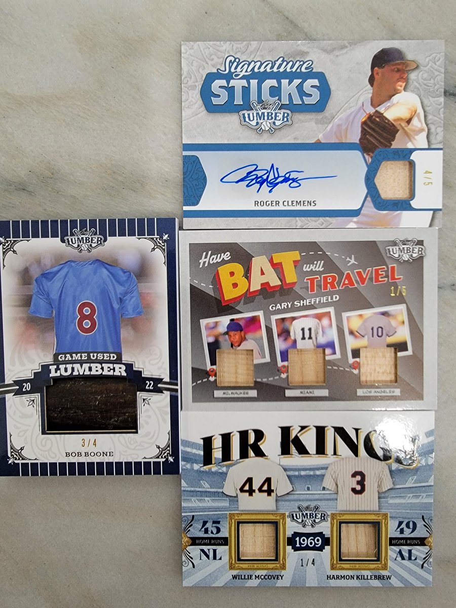 BFSinsuranceguy's tweet photo. @FrankJsBoxes delivery some heat for me. Check out the triple bat relic of Mantle, Matthews and Snider. Also some Willie May's and Frank Robinson. And Bob Boone was a childhood favorite #unbeleafapull @Leaf_Cards https://t.co/7HKgBsxiU8