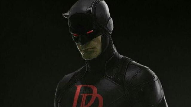 MCUSource's tweet photo. BREAKING: Daredevil’s suit will be Black and Red in #DaredevilBornAgain! https://t.co/U9auoQLDGO