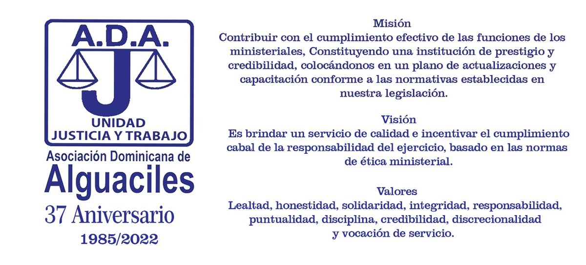 hipolitogironr's tweet photo. La ADA nació un día 12 de septiembre del 1985 y Poder Ejecutivo mediante Decreto 276-07 del 22/05/2007 lo declaró: "Día del Ministerial o Alguacil (Oficial Judicial). Sigan viendo... https://t.co/rp8ozh2DHP