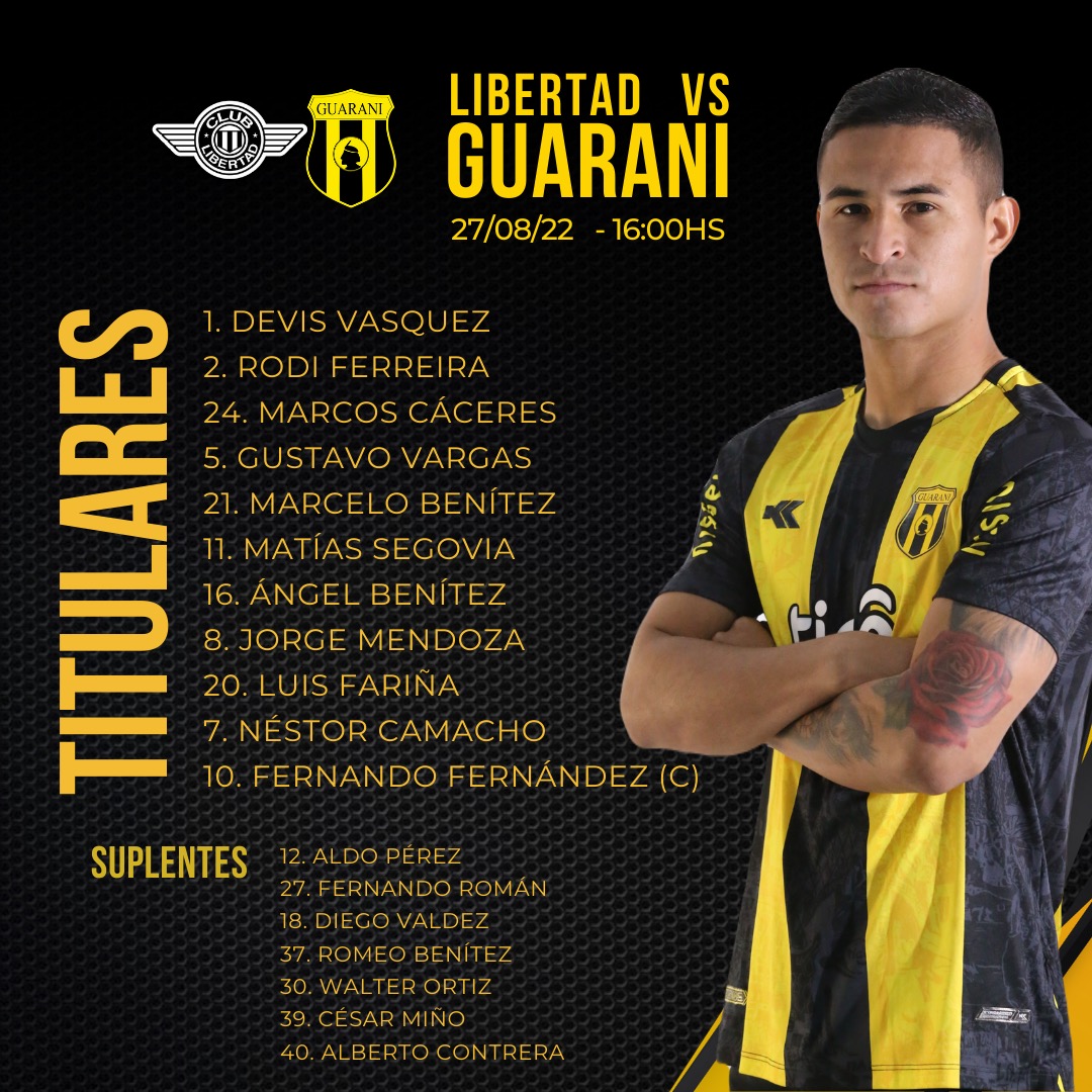 Juliosaza's tweet photo. Están confirmados los equipos: 

#Libertad vs #Guaraní 
#TorneoClausura 2️⃣0️⃣2️⃣2️⃣
#OctavaFecha https://t.co/CzkmH89QAj