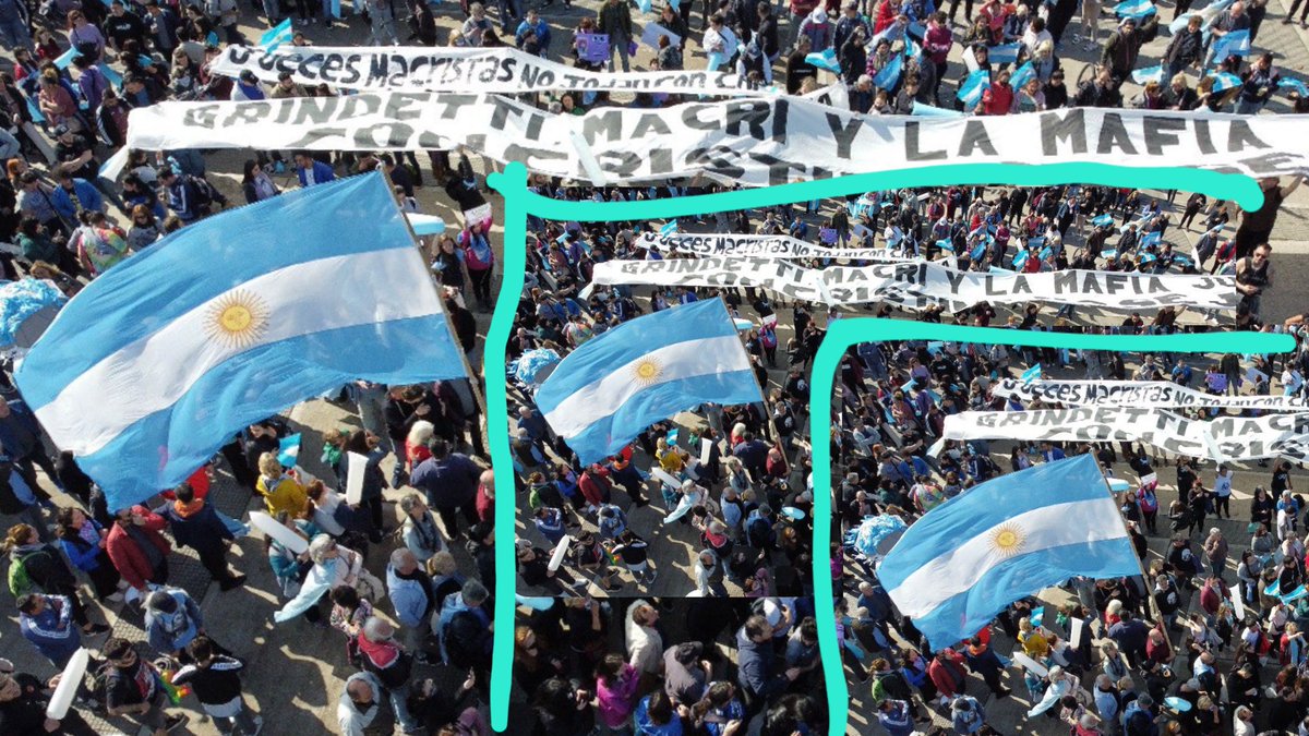 LanataPPT's tweet photo. 🔴PAPELÓN Poca gente apoyando a Cristina: Un funcionario debió truchar una foto cortandola y pegándola 3 veces para simular multitud 🤦🏻‍♂️ https://t.co/WxGdEmaIxJ