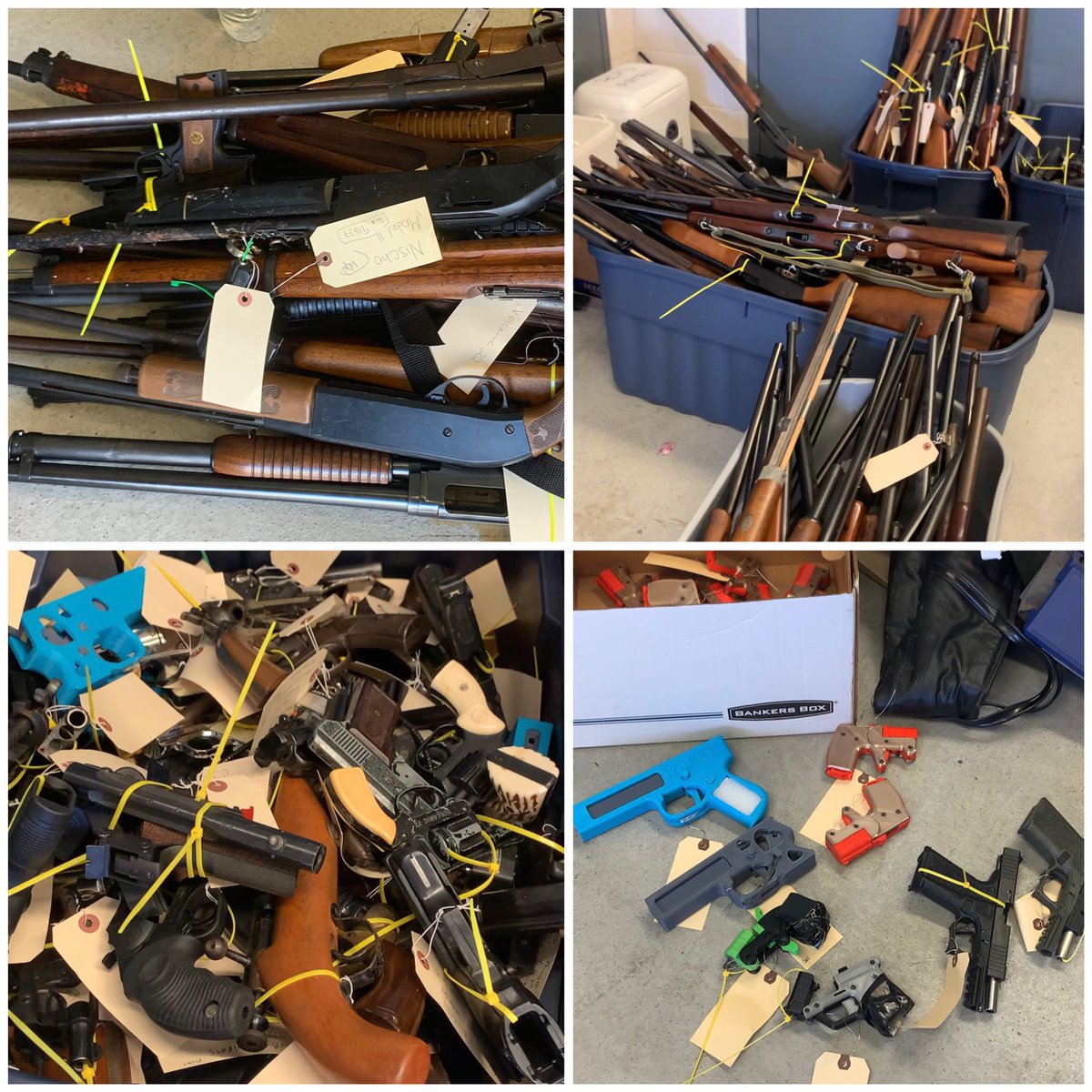 RockvilleCityPD's tweet photo. In what we can only describe as an overwhelming success, over 300 guns have been collected during today’s Gun Buyback. We thank everyone for their patience as we navigated through the long lines &amp; traffic jams. @MCSAONEWS @MCPS https://t.co/Z50bHZwpQE
